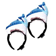 立體鯊魚髮箍, 單色, 2個