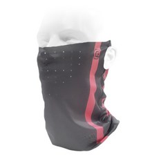 GAMZA 線條印花挖孔透氣圍脖面罩 TB, 灰粉色