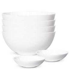 Luminarc 樂美雅 Enthou mariee麵碗 4入+小菜碟 2入組, 白色的, 1套