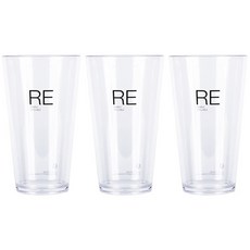 TEASCAFE 透明塑膠杯 (RE系列 : Venti 600ml, 1入, 3個