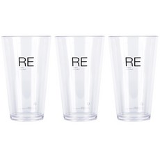 TEASCAFE 透明塑膠杯 RE系列 Grande 550ml, 1入, 3個