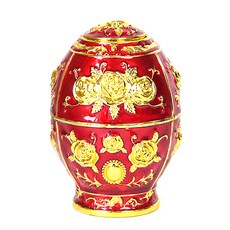 The Flow 歐式復古一鍵式蛋形牙籤筒 金玫瑰紅, 1個