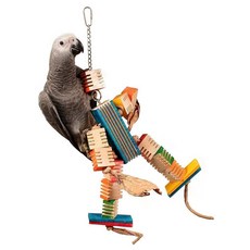 주맥스 그로비보이 조류장난감 새장 횟대, 혼합색상, 1개
