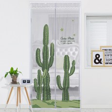 다샵 일체형 자석 프리미엄 모기장 + 찍찍이테이프 6p + 오픈고정자석 4p, 선인장(모기장), 랜덤 발송(자석)