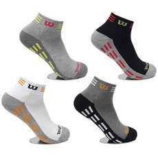 Wilson 男款雙層高爾夫球襪4雙組 WS19507, 隨機發貨