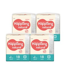 happiang Natural 褲型尿布, Jumbo, 72片