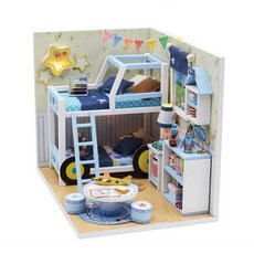 袖珍屋 查爾斯的房間 DIY 材料包, 混合色, 1個