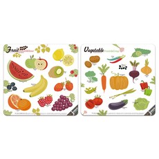 Commemoy Juet Trent 磁鐵拼圖水果+蔬菜套組, 1套
