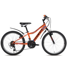 뮤트 페르마타 22SF 21단 브이브레이크 MTB자전거, 오렌지 + 블루, 141cm, 1개