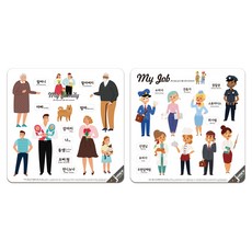 Commemoy Jouet Trent 磁鐵拼圖我的家人+我的職業套組, 1套