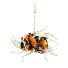 주맥스 화이어볼 조류장난감 새장 횟대 L, 혼합색상, 1개