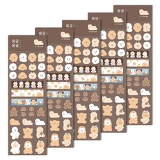 DASH AND DOT 可愛圖案封口貼紙, 04 With Mumu, 5入