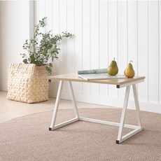 athome 和室桌兼微波爐架 A型, 橡木色 + 白色, 1層