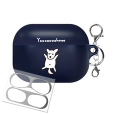 아이무이 몽몽댄스 소프트 에어팟 프로 스탠드 케이스 + 철가루방지스티커 + 키링, 소년 야호N, 1개