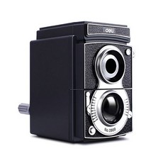 deLi 相機造型削鉛筆機, 黑色的, 1個