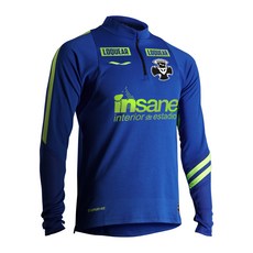 JUNTAS 字母印花半拉鏈長袖T恤