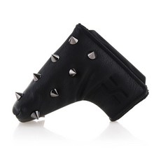 HENRY STUART 字母Logo鉚釘一字型高爾夫推桿套, 黑色