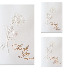 Hallmark 高級雕刻感謝卡 KEM3807, 混色, 3個