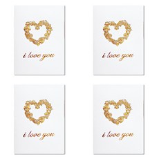 Hallmark 精細雕刻感謝卡 KEM2505, 混合顏色, 4個