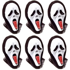 STUPID 鬼魂面具 6入組, 混色