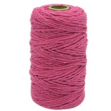 素色粗麻繩 XL號, 深粉色, 90m