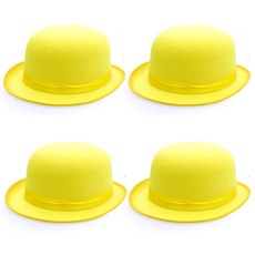 Stupid 音樂劇彩色帽, 黃色, 4個