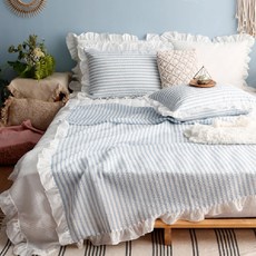 amante 泡泡紗荷葉邊薄被寢具組