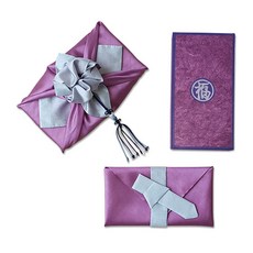 現金禮緞組 + 禮緞信封, 紫羅蘭色, 1套
