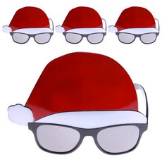 LivingDA 聖誕帽眼鏡 4 件裝, 混色, 4個