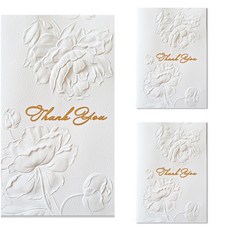 Hallmark 高級雕刻感謝卡 KEM3805, 混色, 3個