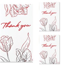 Hallmark 高級雕刻感謝卡 KEM3801, 混色, 3個