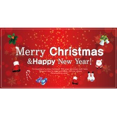 Party09 大型聖誕掛布, 紅色