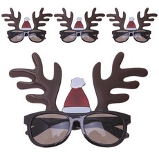 LivingDA 魯道夫聖誕老人眼鏡, 混合色, 4個