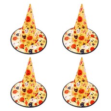 可愛萬聖節朋友女巫帽, 混合顏色, 4個