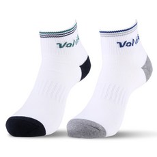 Volvik 男士運動高爾夫球襪, 白色 + 綠色 + 白色 + 藍色
