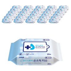 OSSE 攜帶式手部清潔柔濕巾, 20張, 36包