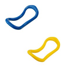 怪獸環 瑜珈環 2入 + 收納袋 1入, 藍色, 黃色