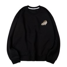 VENHIT 貓咪刺繡寬鬆棉質長袖上衣