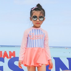 ROROCHAT 女童 Niel 防曬泳衣套裝