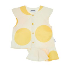 MOTORETA 女童款印花褶皺雪紡衫 AQM21XB33O