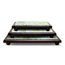 翡翠方形平板A號2套, 混色, 1套