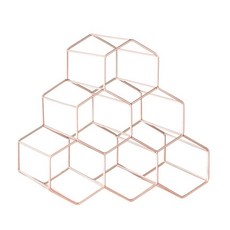 Eumes 六角紅酒架, 玫瑰金, 1個