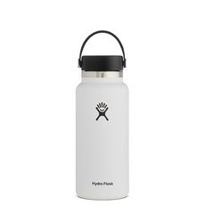 Hydro Flask 寬口提環保溫瓶 V2, White, 946ml