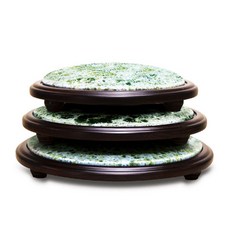 翡翠圓凸盤2號套裝, 混色, 1套