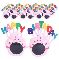生日派對眼鏡, 粉色的, 10個