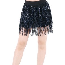 dancedome Mall 6層亮片裙 LDS3300, 黑色