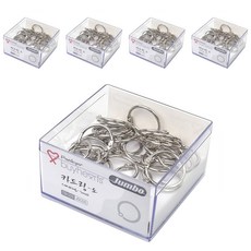 buyhearts Jumbo 銀色卡片環 小 JSCDS 27p, 20mm, 5個