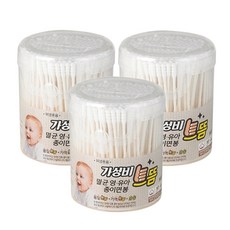 가성비으뜸 멸균 유아 종이면봉, 300개입, 3개