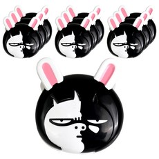 buyhearts 厭世兔子造型磁吸夾 10入, 混色