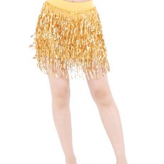 dancedome Mall 6層亮片裙 LDS3300, 黃色